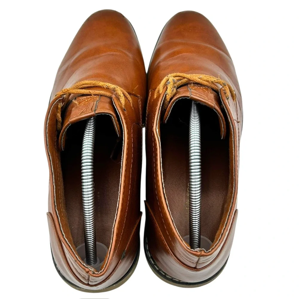 London Fog Collection Men's Brown LFM‎ Blackburn Chukka Dress Boots Size 10.5M